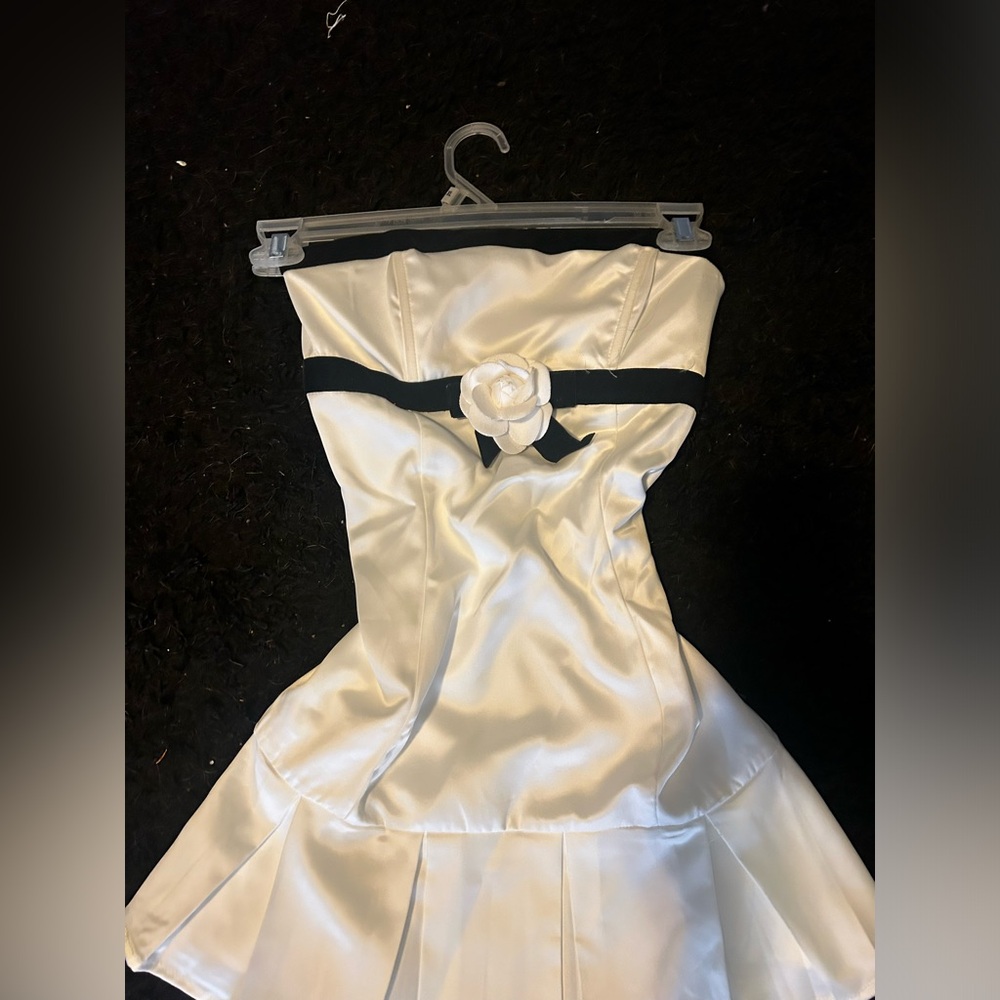 white coquette formal dress